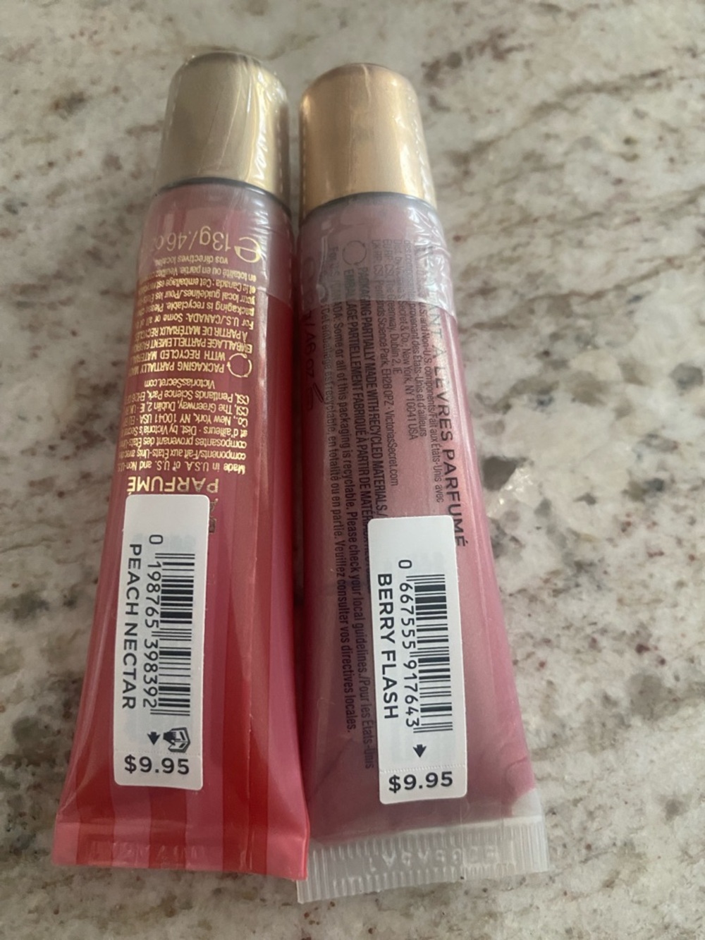 Victoria's Secret Berry Flash & Peach Nectar Lip Gloss Duo NWT & sealed - Picture 4 of 4